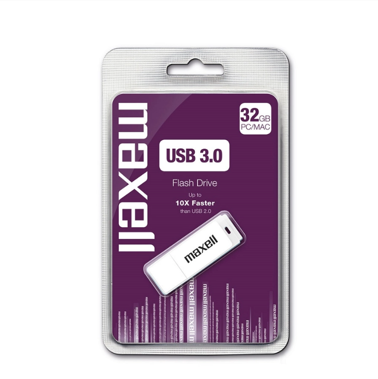 USB STICK MAXELL SPEEDBOAT, 32GB USB 3.0 WHITE