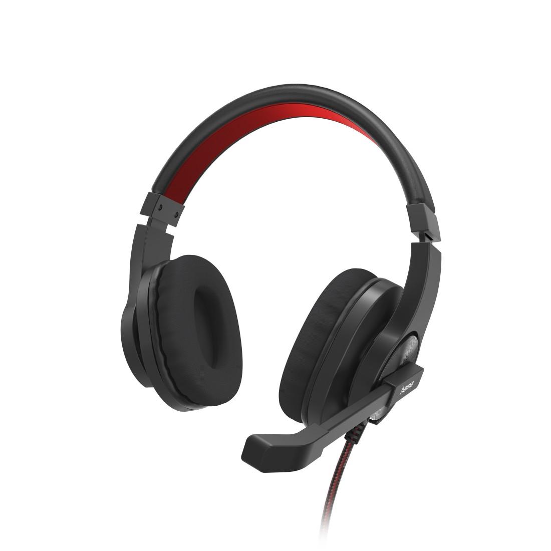 HAMA "HS-USB400 V2" PC OFFICE HEADSET, STEREO, BLACK