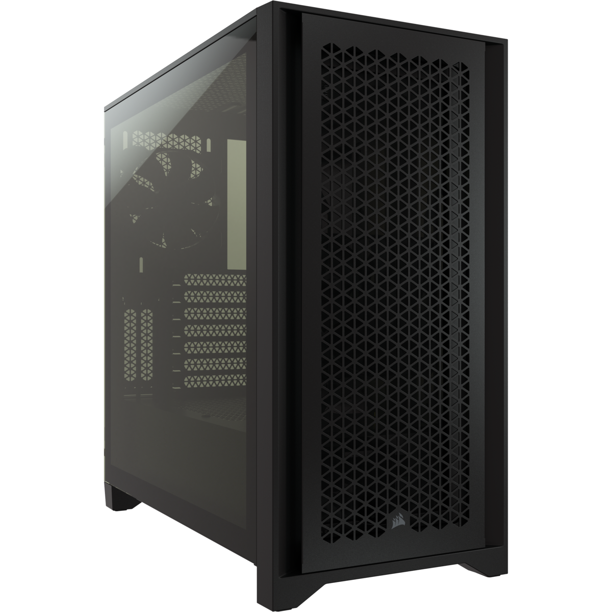 CASE CORSAIR 4000D AIRFLOW MID TOWER, TEMPERED GLASS, BLACK