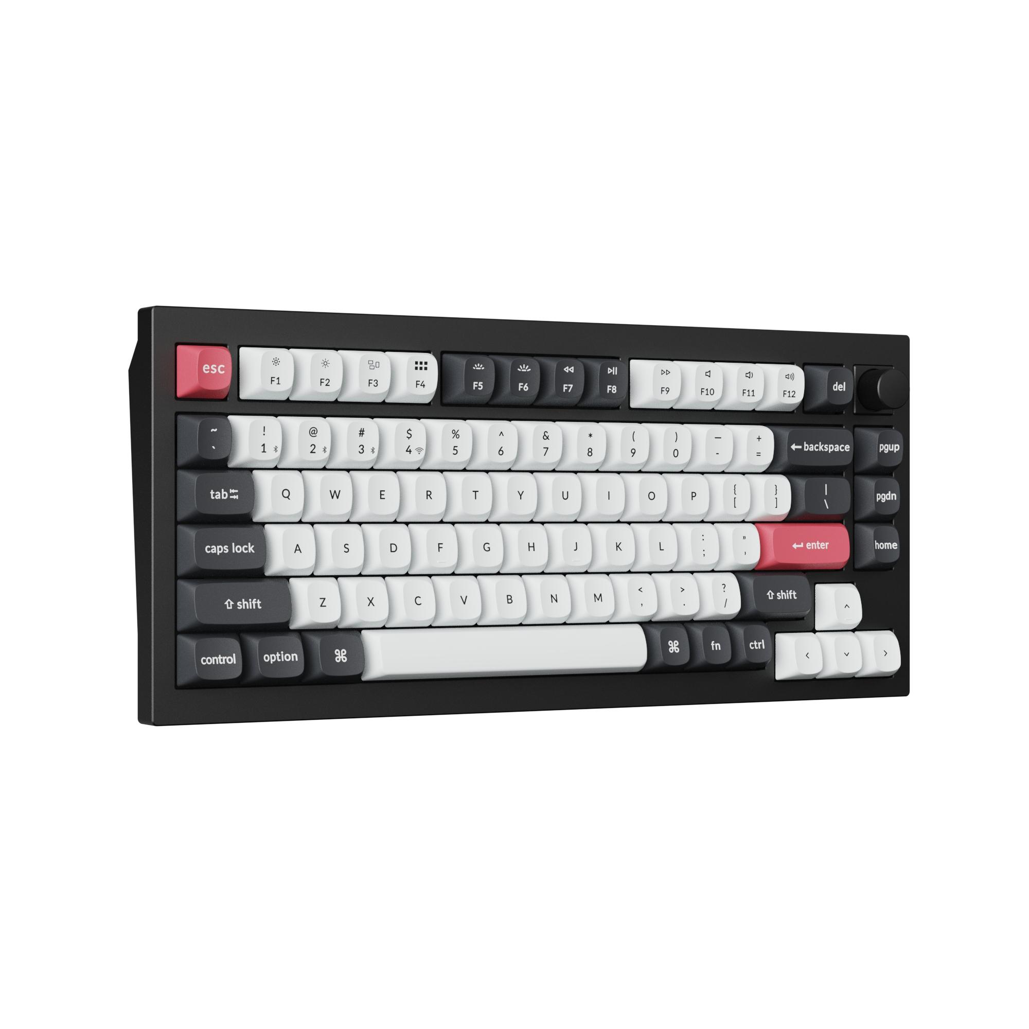 MECHANICAL KEYBOARD KEYCHRON Q1 HE QMK 75% CARBON BLACK WIRELESS