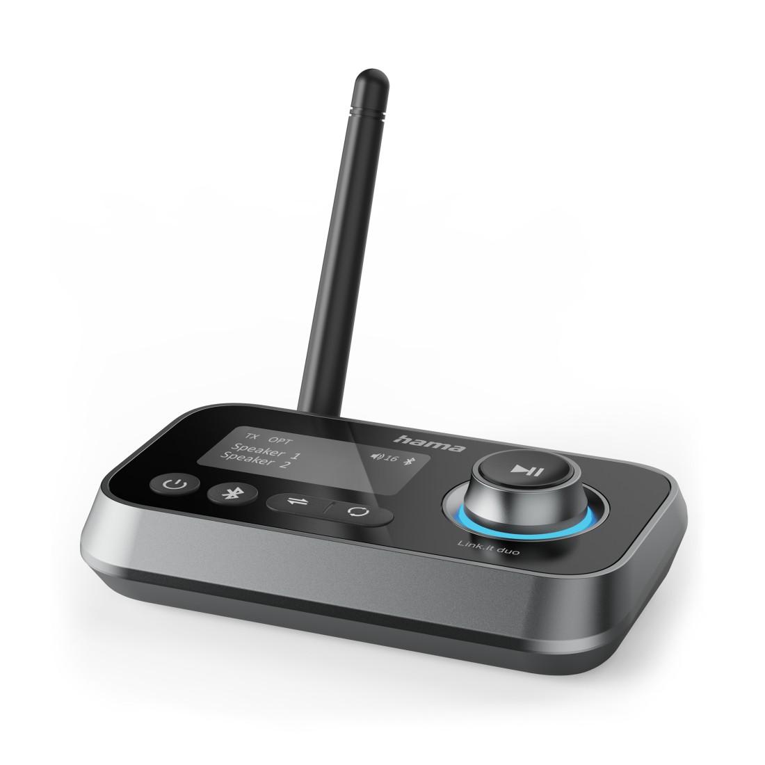 HAMA "LINK.IT DUO" BLUETOOTH® ADAPTER, TRANSMITTER & RECEIVER, 205322