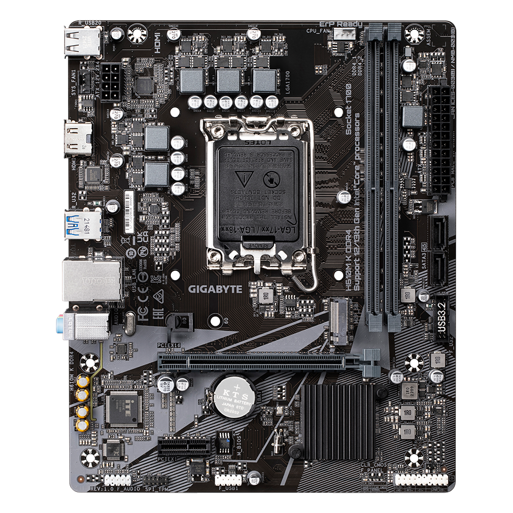 GIGABYTE H610M-K, SOCKET 1700, MICRO ATX