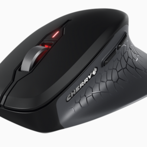 CHERRY STREAM ERGONOMIC SILENT MOUSE COMFORT, 6 BUTTONS, 4000DPI, BLACK