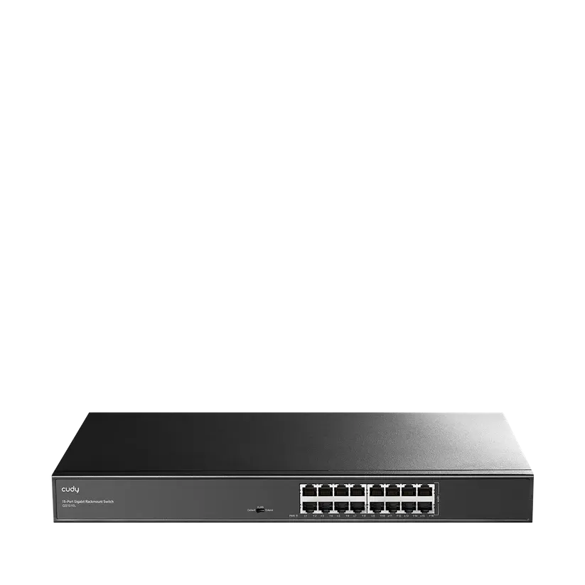 SWITCH CUDY GS1016L, 16 PORTS, 10/100/1000, FOR 19" RACK, METAL