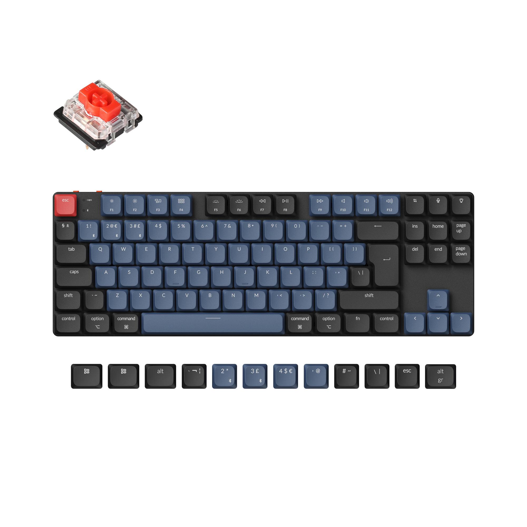 MECHANICAL KEYBOARD KEYCHRON K1 PRO QMK/VIA TKL WIRELESS, UK LAYOUT