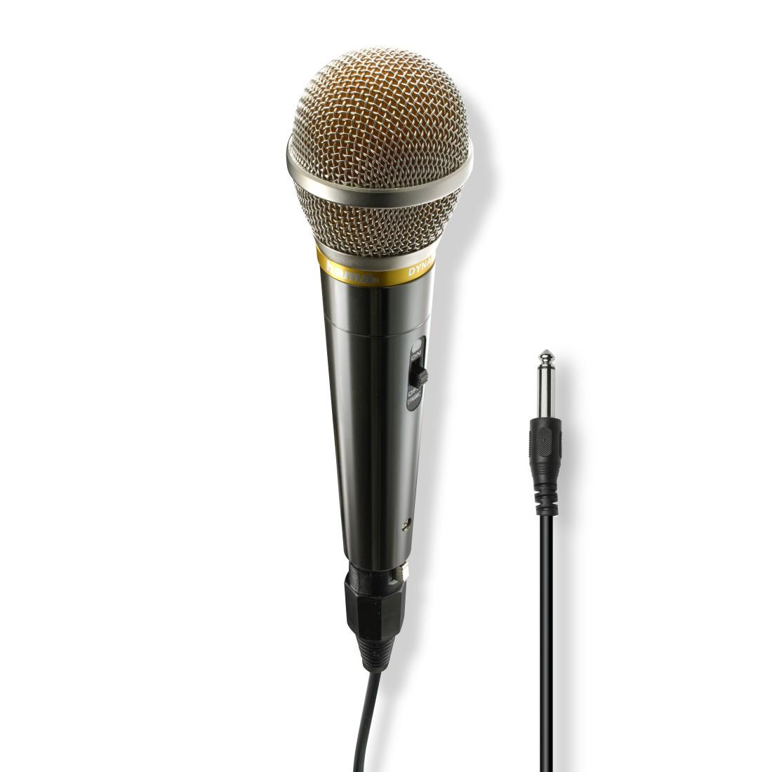 HAMA “VOCAL PRO” DYNAMIC MICROPHONE, CABLE 6.35 MM, 3 M, ON/OFF SWITCH