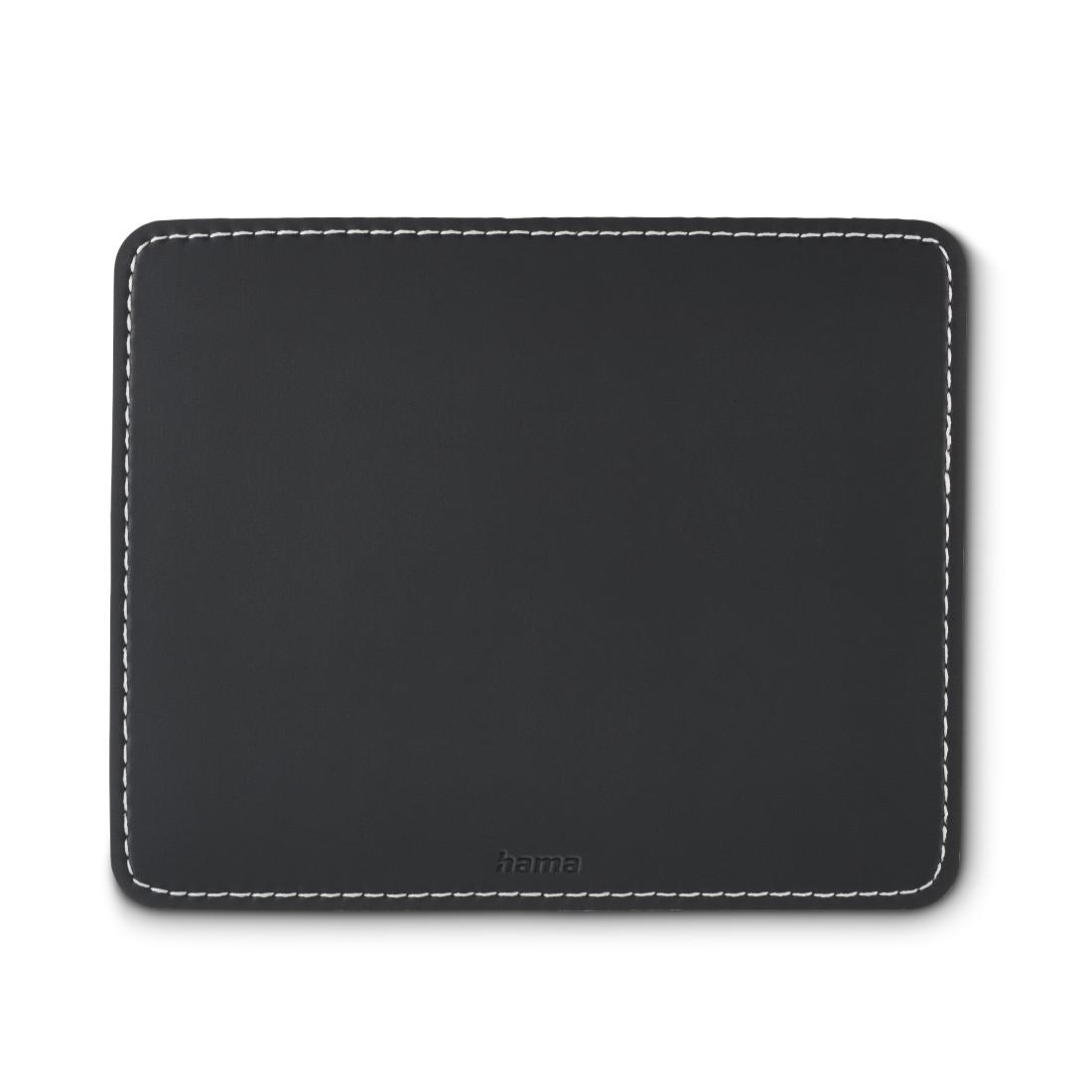 HAMA "LEATHER LOOK" MOUSE PAD, BLACK