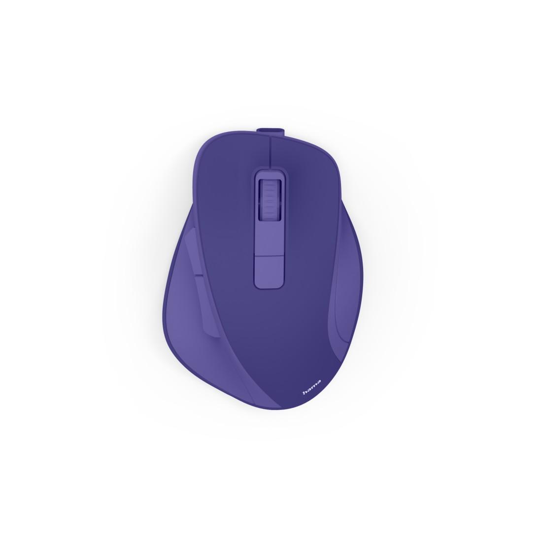 HAMA “WM-500” WIRELESS MOUSE, ERGONOM., 6 BUTTONS, NO CLICK NOISE, BATTERY, PURPLE