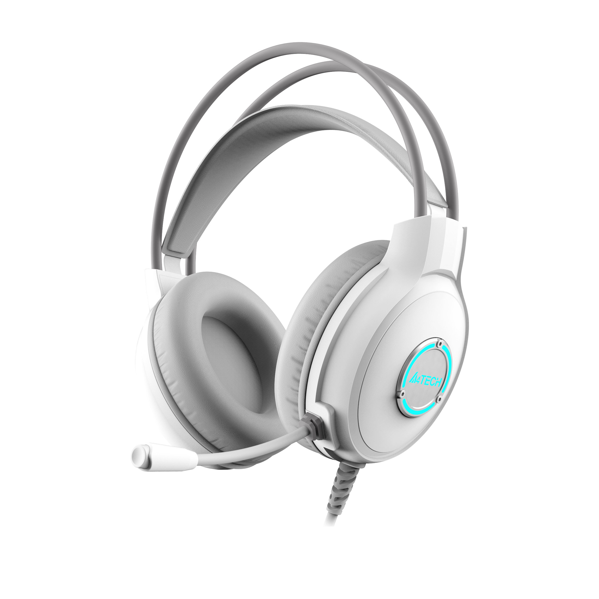 А4TECH FSTYLER FH300U HEADPHONES WITH MICROPHONE USB, NOISE CANCELLING, WHITE
