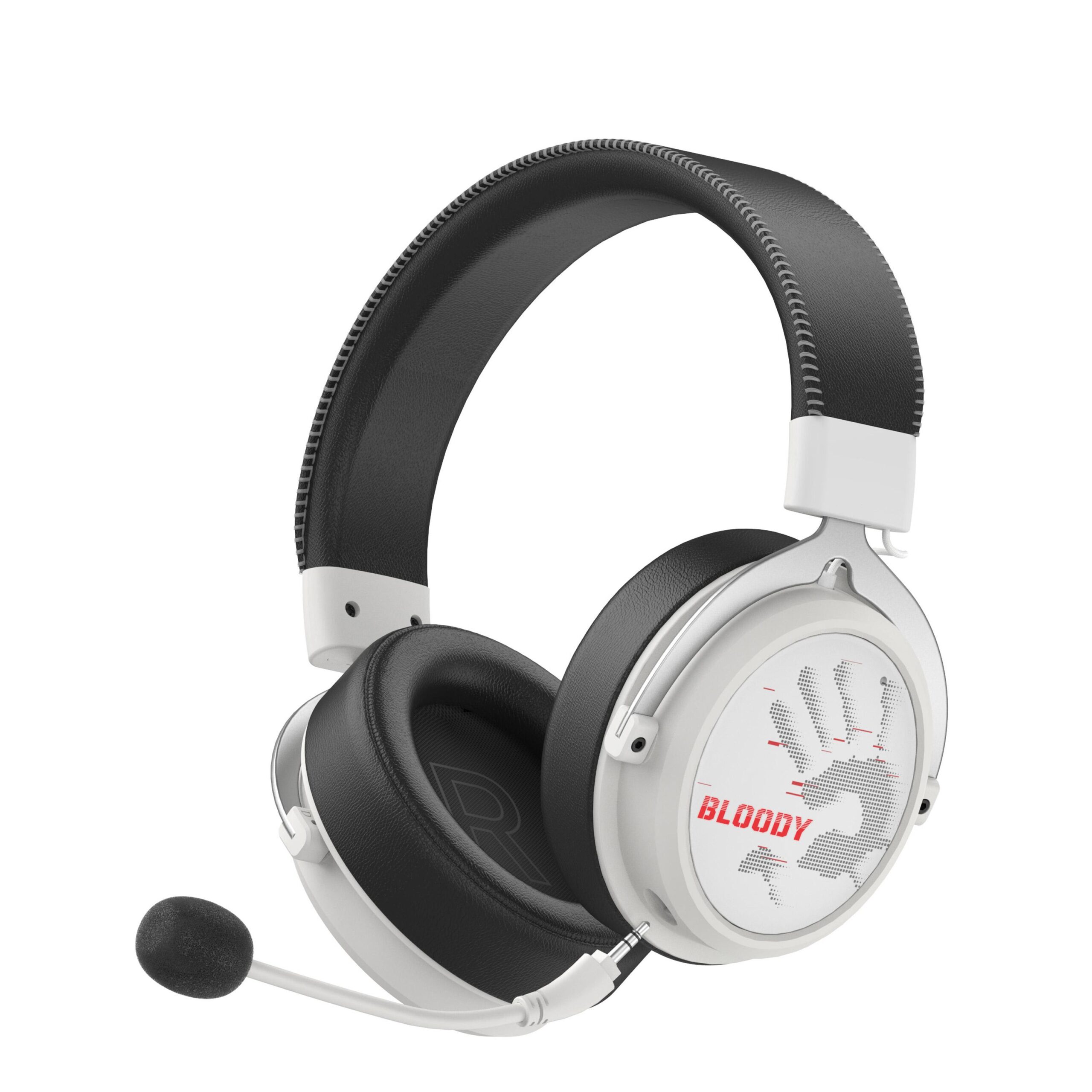 A4TECH BLOODY MR-590 GAMING WIRELESS HEADPHONES WITH MICROPHONE, BLUETOOTH 3.5MM JACK, WHITE