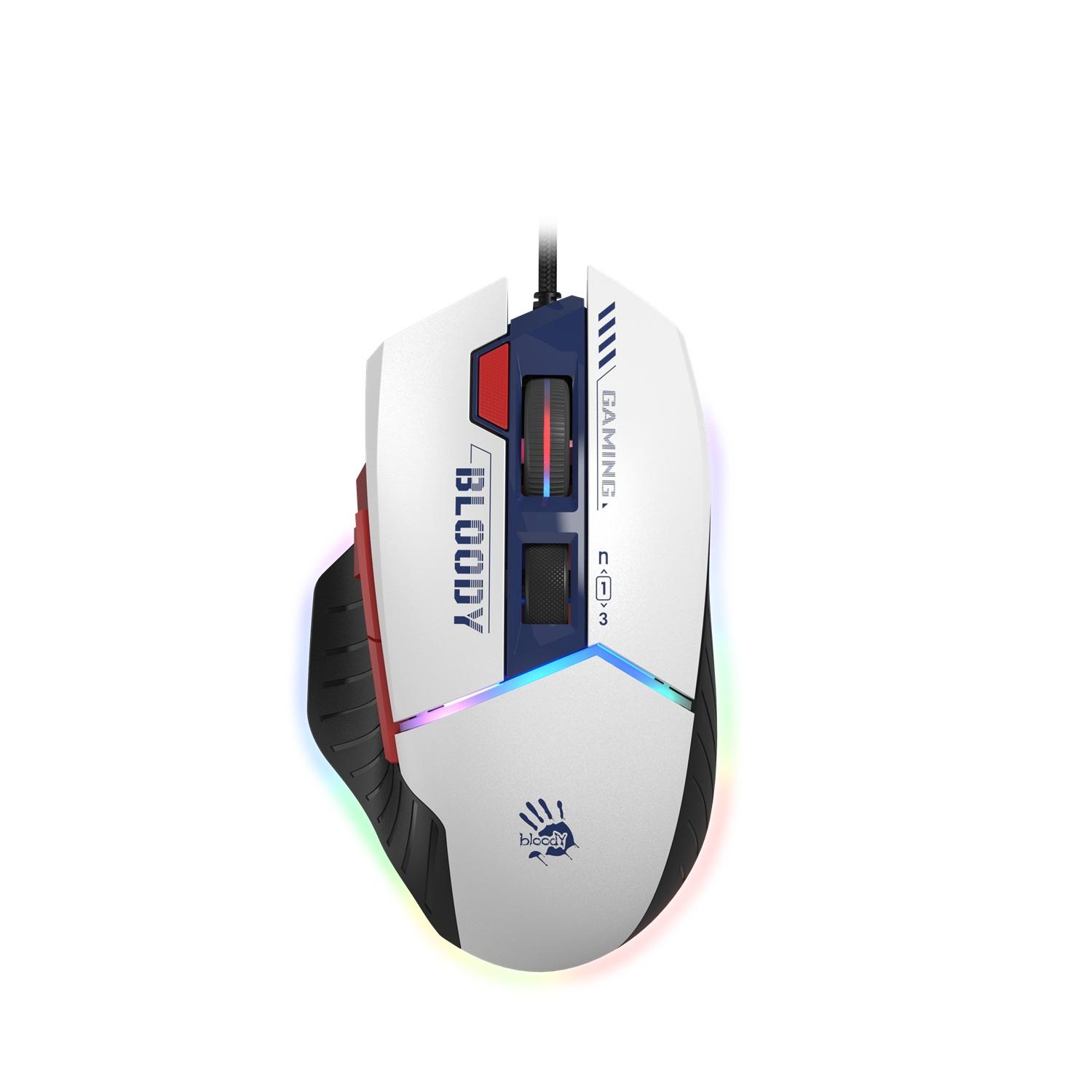 A4TECH BLOODY W95MAX SPORTS NAVY RGB LIGHT GAMING MOUSE, 12000CPI