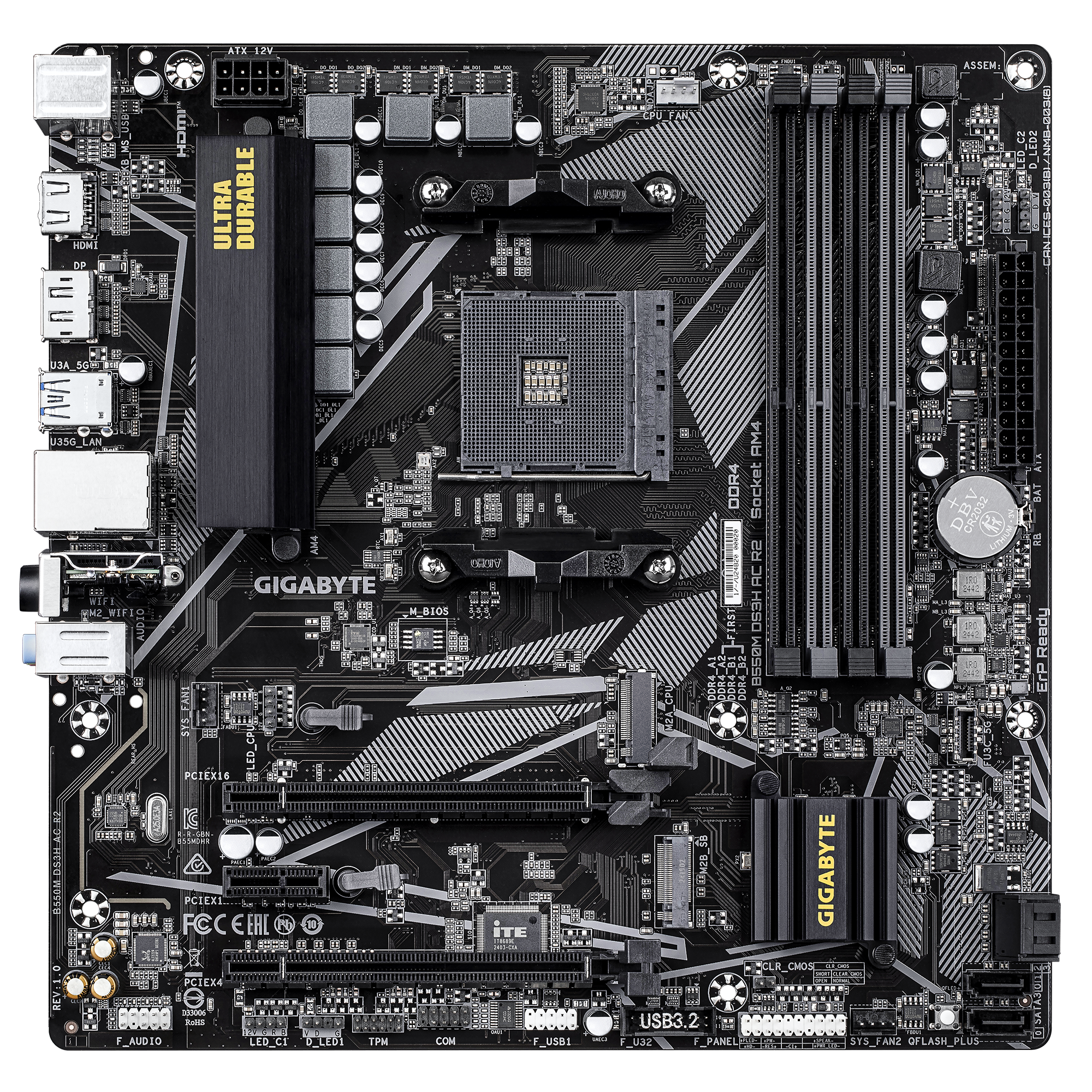 GIGABYTE B550M DS3H AC R2 SOCKET AM4