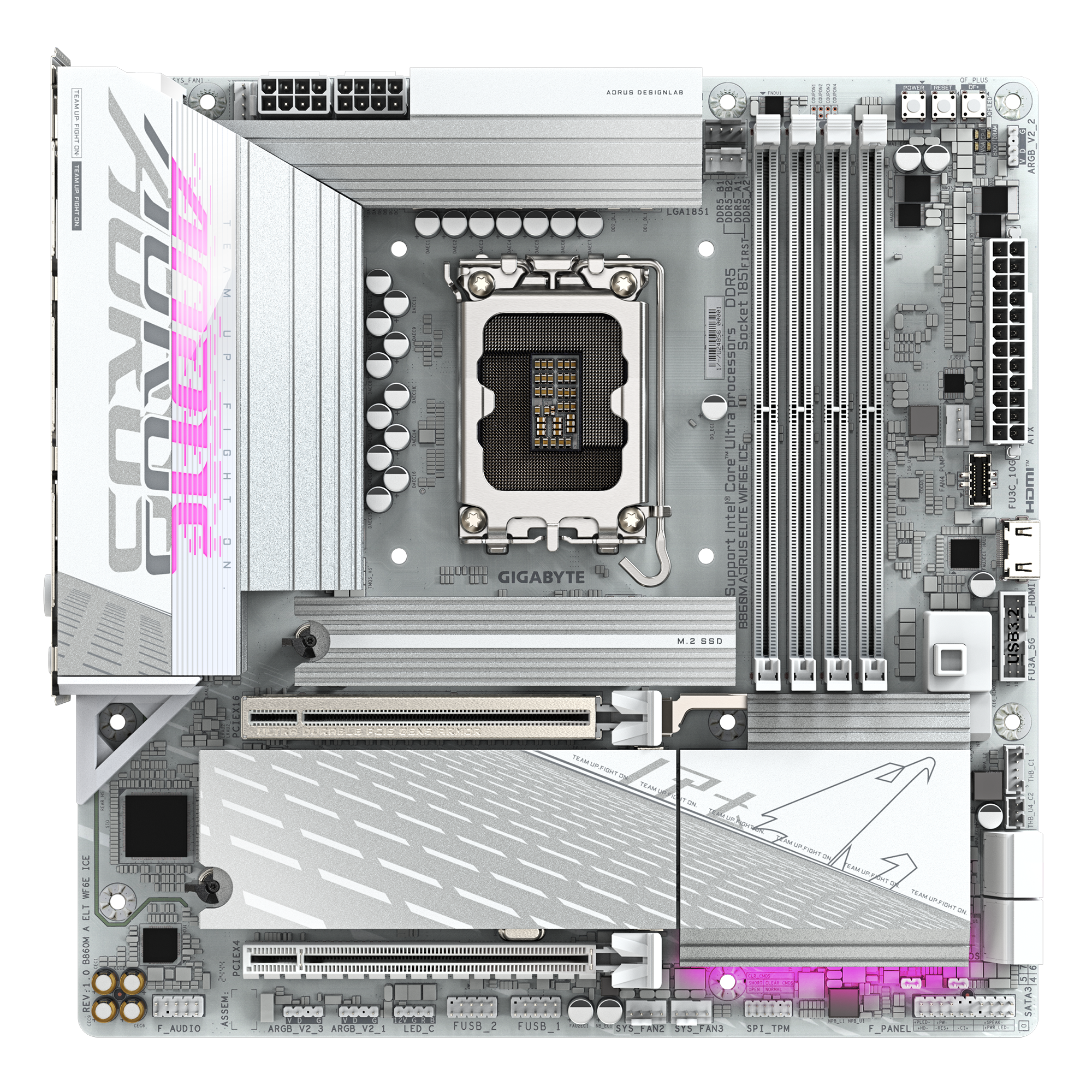 GIGABYTE B860M AORUS ELITE WIFI 6E ICE, LGA 1851