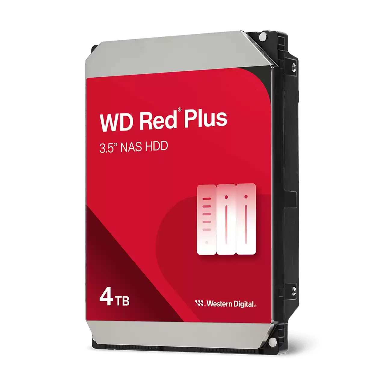 WESTERN DIGITAL RED PLUS, 4TB NAS, 3.5", 128MB, 5400RPM