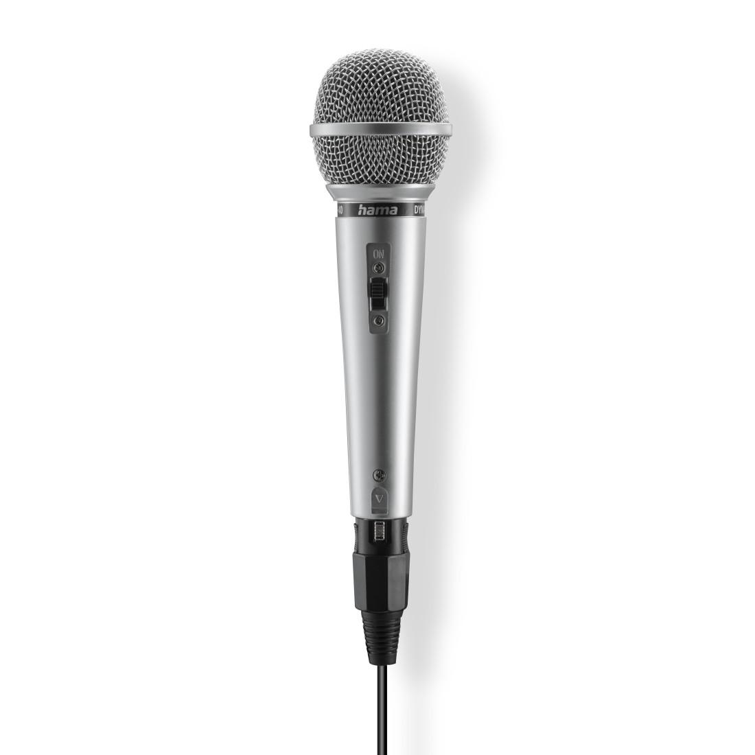 HAMA “JAM STAR” DYNAMIC MICROPHONE, JACK CABLE 3 M + ADAPTER, ON/OFF