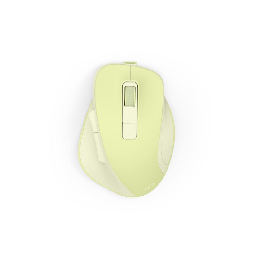 HAMA “WM-500” WIRELESS MOUSE, ERGONOM., 6 BUTTONS, W/O CLICK NOISE, BATTERY, GREEN