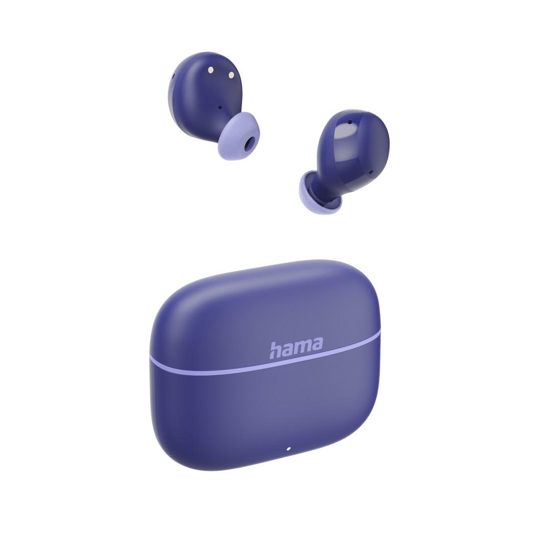 HAMA “FREEDOM BUDDY II” BLUETOOTH® HEADPHONES, TWS, EARBUDS, VOICE CONTROL, PURPLE