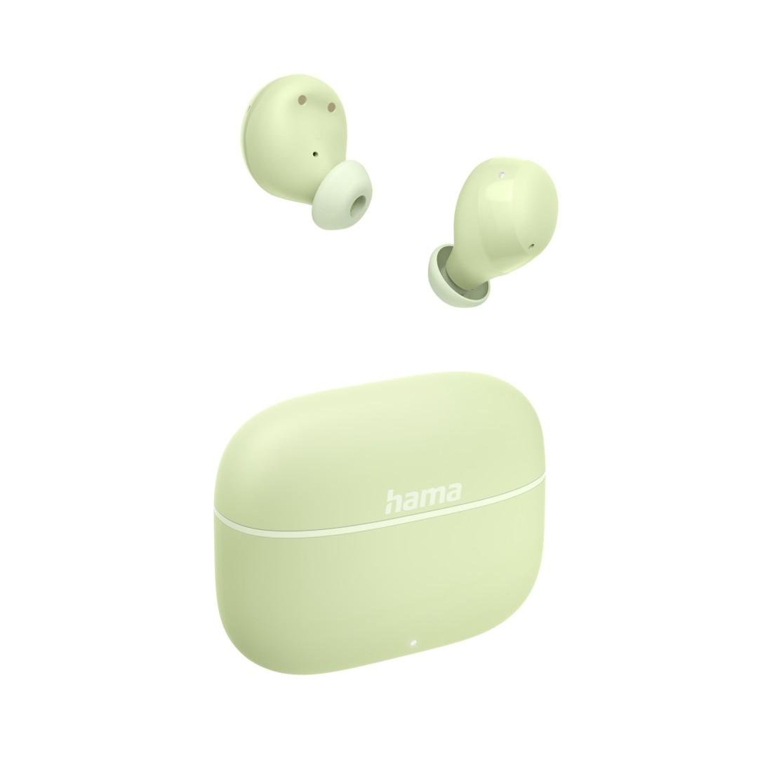 HAMA “FREEDOM BUDDY II” BLUETOOTH® HEADPHONES, TWS, EARBUDS, VOICE CONTROL, GREEN