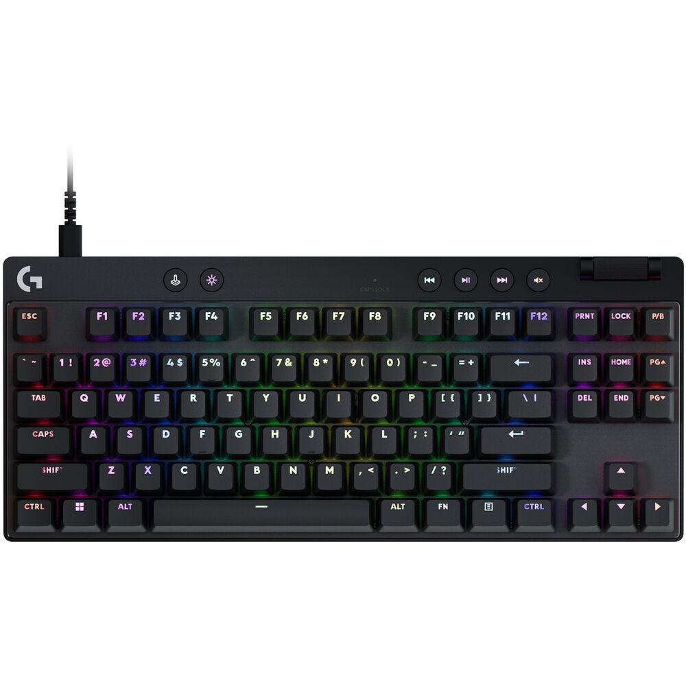 GAMING MECHANICAL KEYBOARD LOGITECH G PRO X RAPID TKL, MAGNETIC ANALOG SWITCH, BLACK