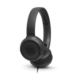 HEADPHONES ON-EAR JBL T500, BLACK