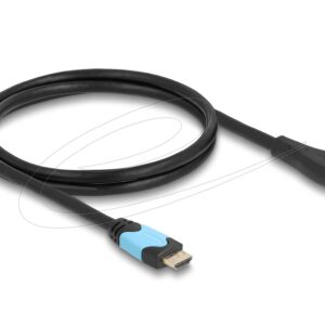 DELOCK HIGH SPEED HDMI EXTENSION CABLE 48 GBPS 8K 60 HZ 1 M