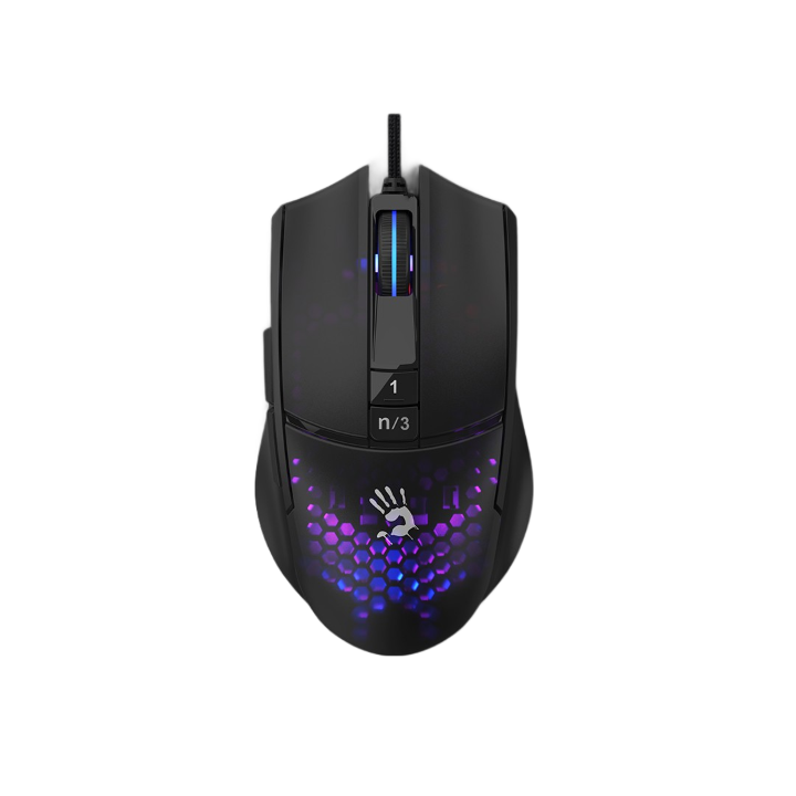 A4TECH LIGHTWEIGHT GAMING MOUSE BLOODY L65 MAX, 12000 CPI, HONEYCOMB, BLACK