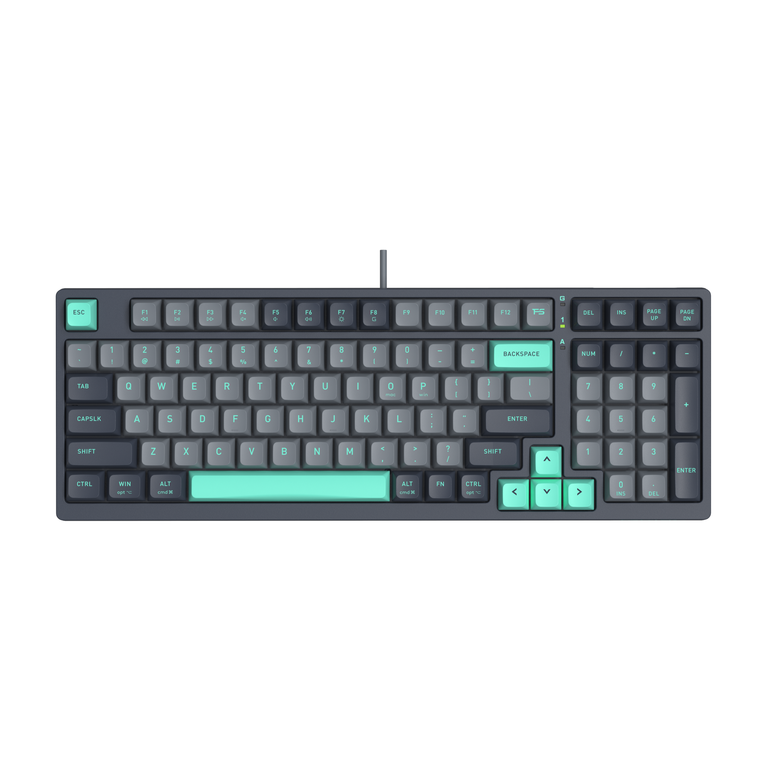 A4TECH FSTYLER FGS300 PANDA ROCK MECHANICAL TKL CYRILLIC