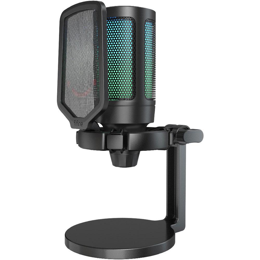 DESKTOP MICROPHONE FIFINE A6NEO RGB BLACK