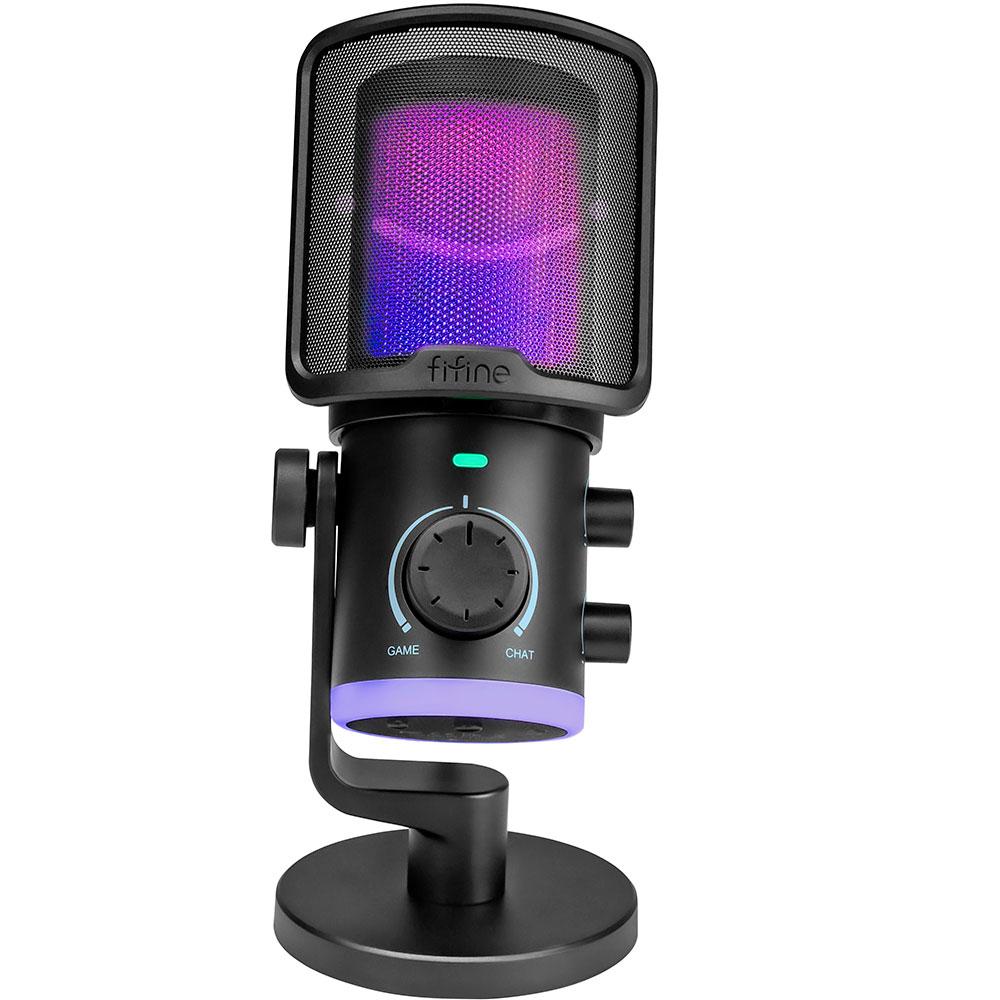 DESKTOP MICROPHONE FIFINE AM6 RGB BLACK