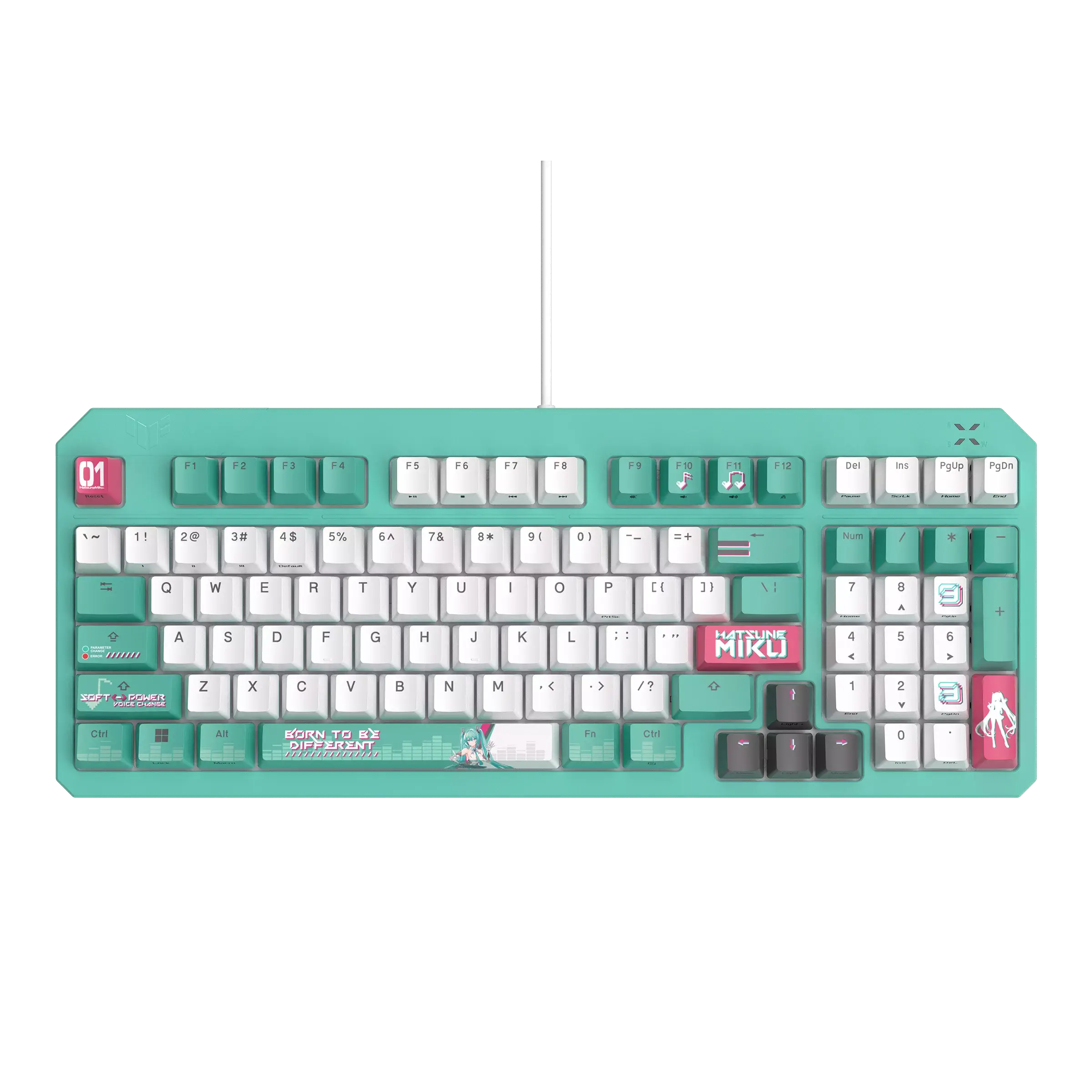 GAMING KEYBOARD ASUS TUF GAMING K3 GEN II HATSUNE MIKU EDITION OPTICAL MECHANICAL SWITCH