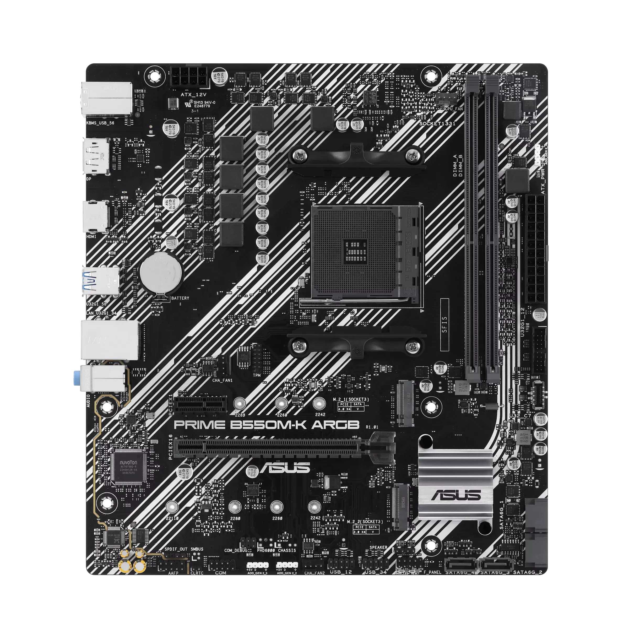 ASUS PRIME B550M-K ARGB, SOCKET AM4