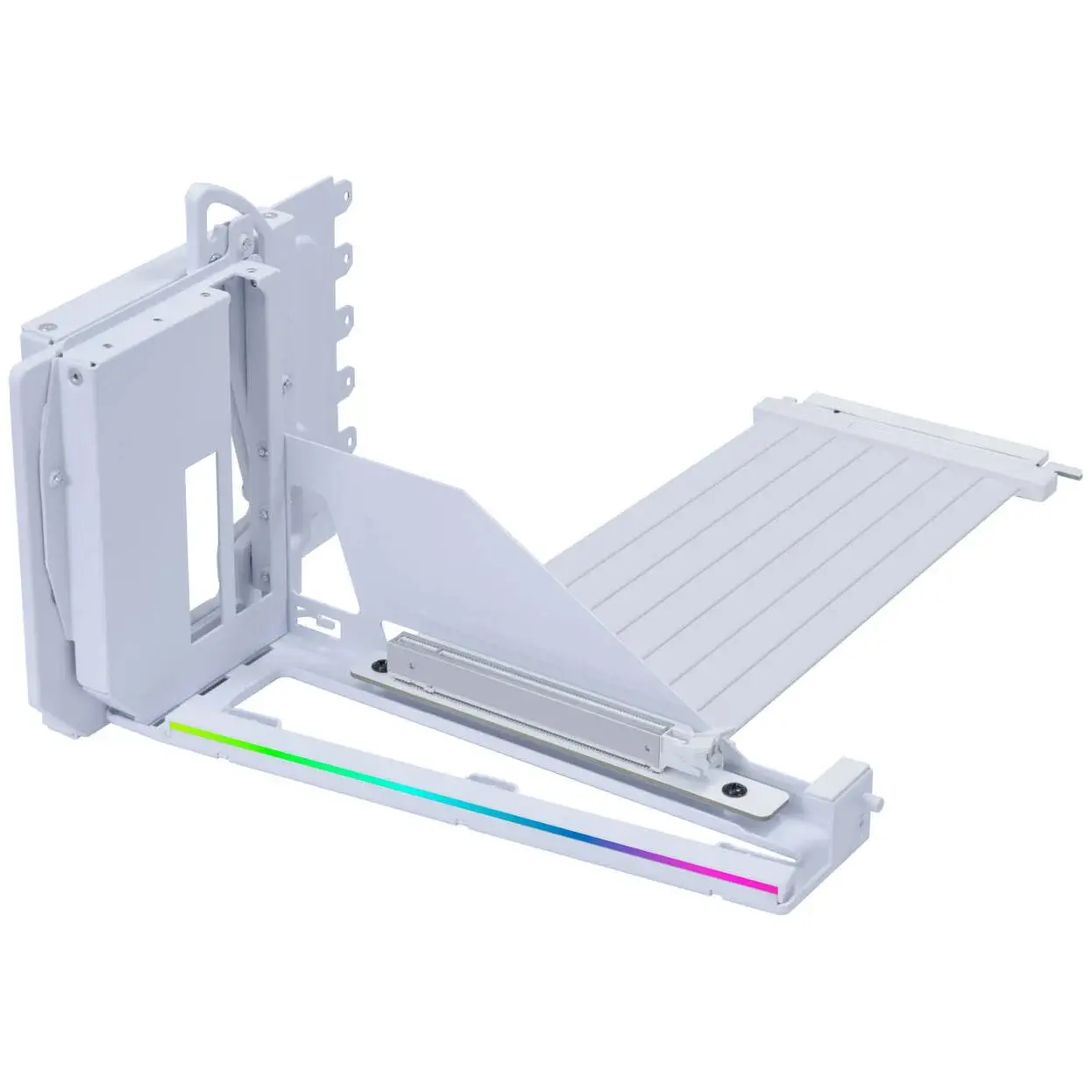 LIAN LI VERTICAL GPU MOUNTING KIT VG4-5-V4 WITH PCIE 5.0 RISER CABLE WHITE
