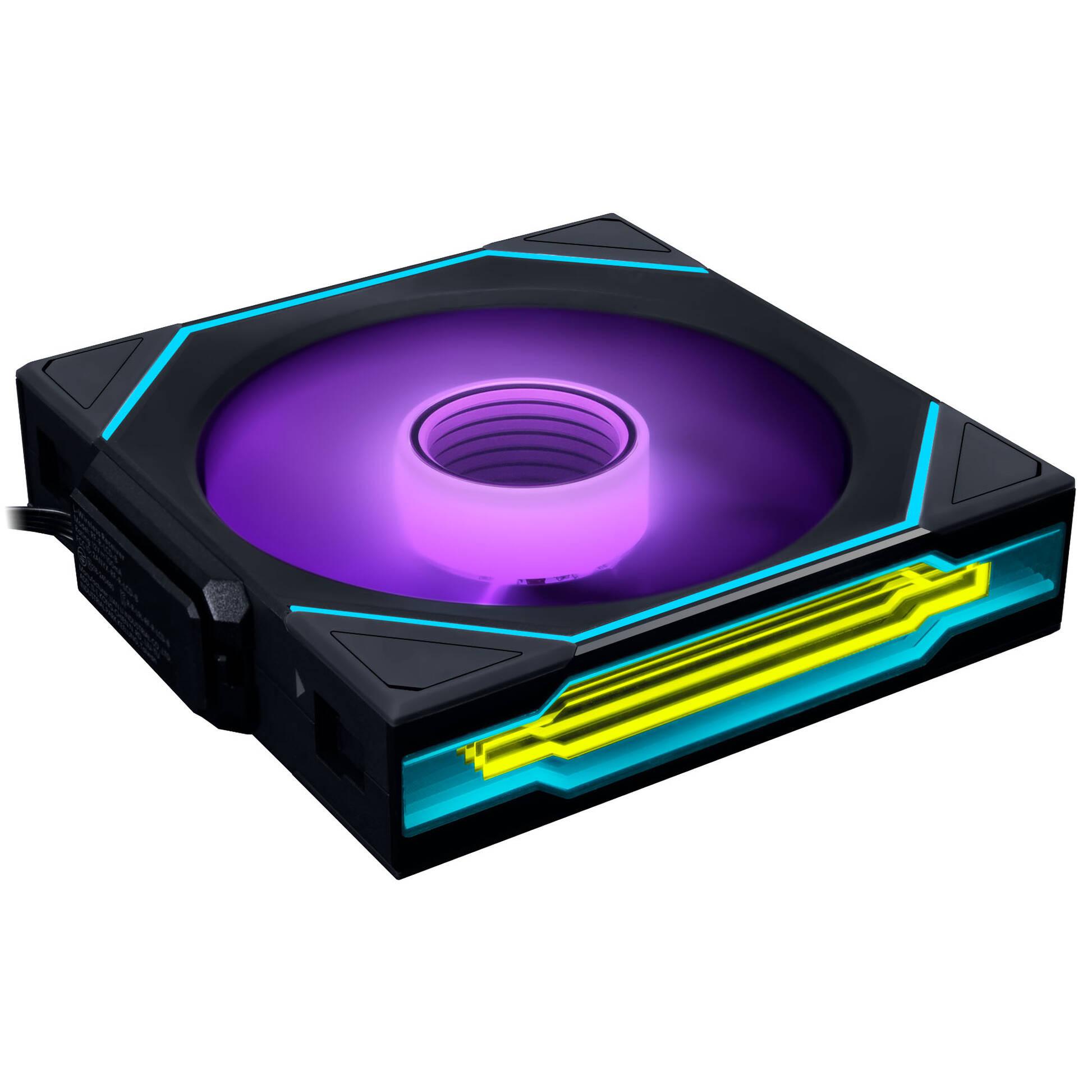 LIAN LI UNI FAN SL-INF WIRELESS ARGB PWM FAN - REVERSE BLADE, 120 MM BLACK