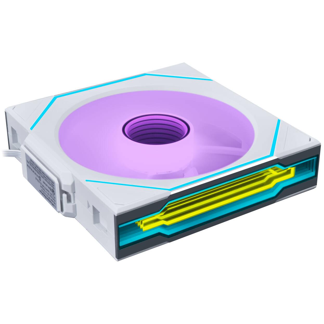 LIAN LI UNI FAN SL-INF WIRELESS ARGB PWM FAN - REVERSE BLADE, 120 MM WHITE