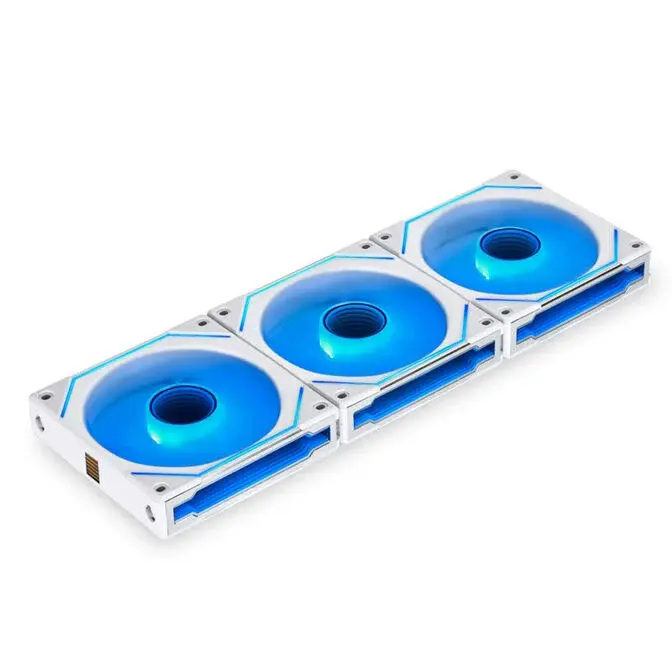 3-PACKFAN LIAN LI UNI FAN SL-INF 120 ARGB REVERSE BLADE PWM + CONTROLLER - WHITE