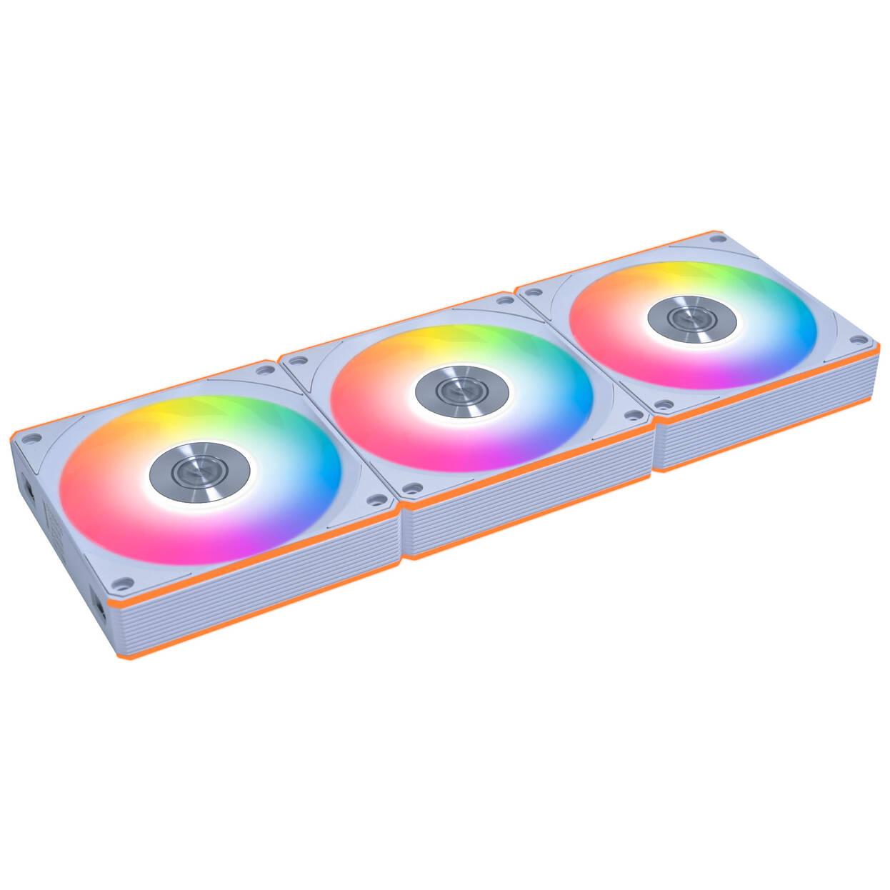 3-PACK FANS LIAN LI UNI FAN CL WIRELESS ARGB PWM REVERSE - 120 MM WHITE + CONTROLLER