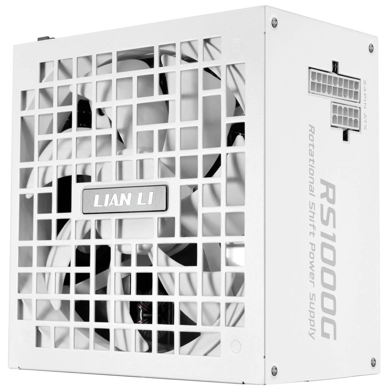 POWER SUPPLY LIAN LI RS 1000W 80+ GOLD PCIE 5.1, ATX 3.1 WHITE