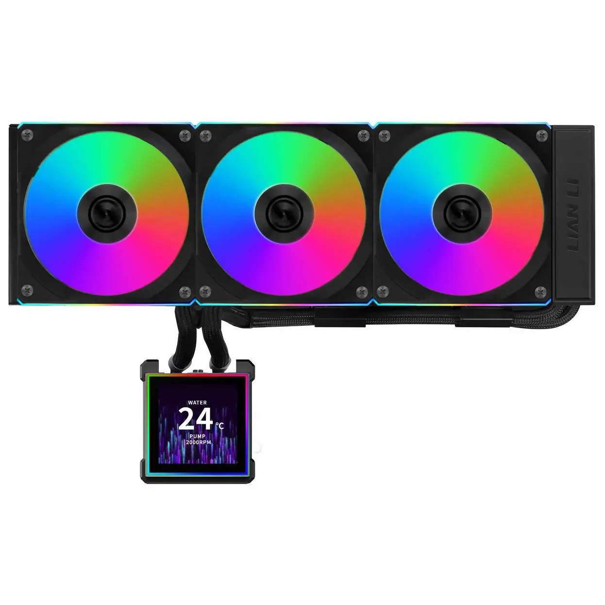 CPU AIO COOLER LIAN LI HYDROSHIFT II LCD-S 360CL RGB - BLACK