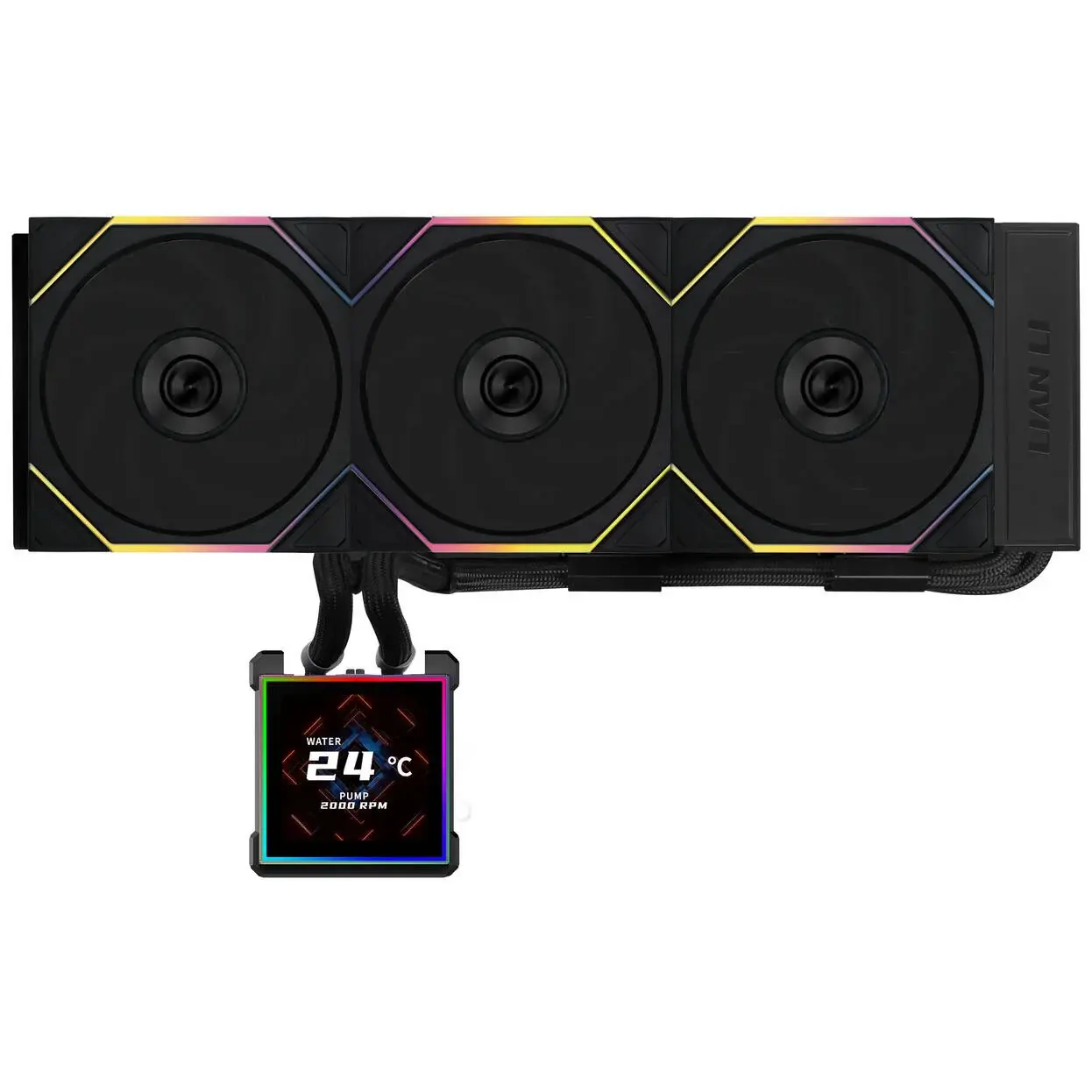 CPU AIO COOLER LIAN LI HYDROSHIFT II LCD-S 360TL RGB - BLACK