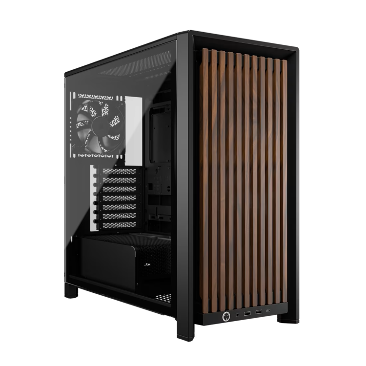 CASE CORSAIR FRAME 4000D WOOD RS MID-TOWER BLACK/WALNUT