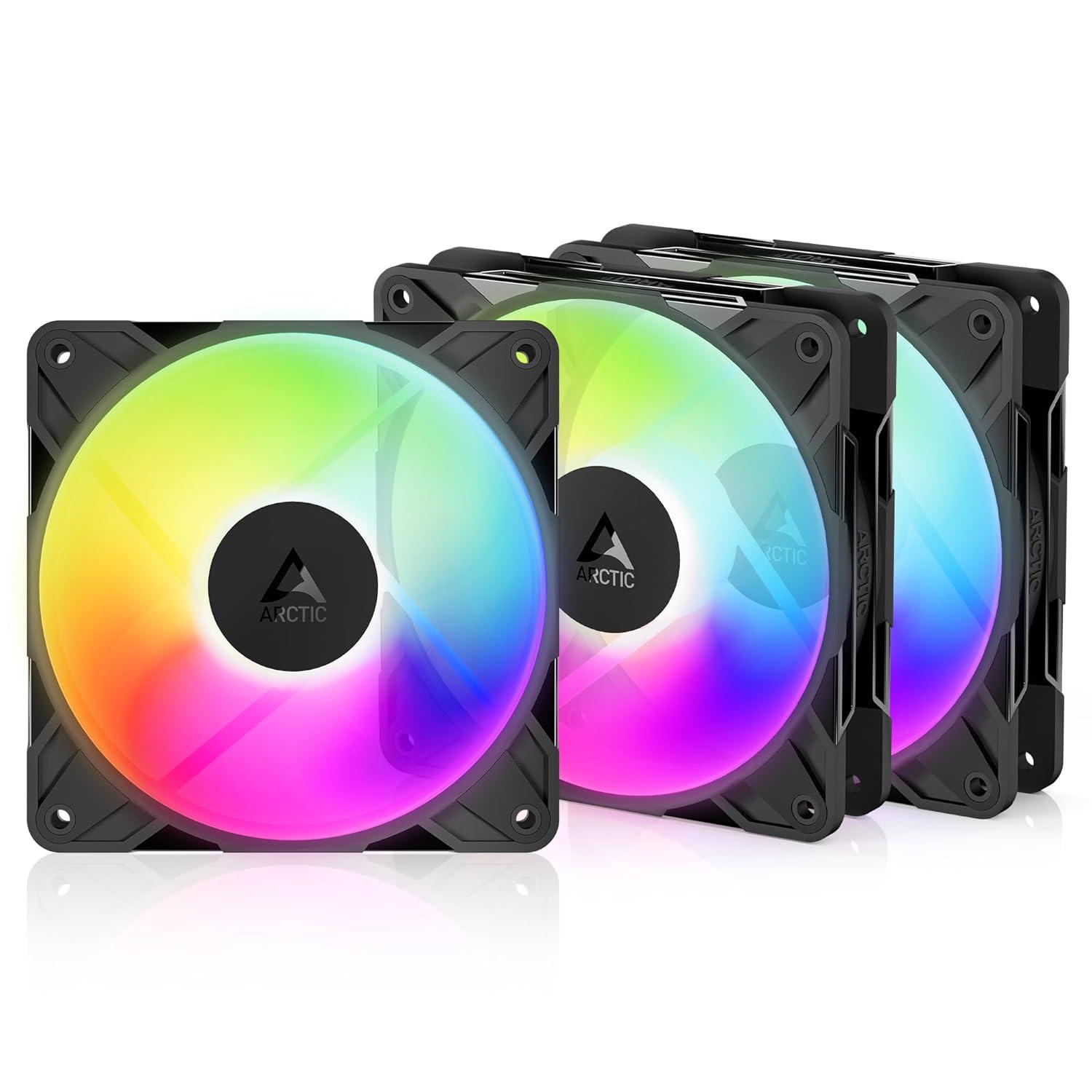 FAN SET 3-PACK ARCTIC P12 REVERSE PRO A-RGB 120MM PWM - 120X120X25 ACFAN00333A