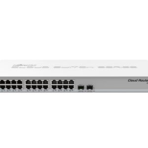 SWITCH MIKROTIK CRS326-24G-2S+RM, 24XGIGABIT LAN, 2XSFP+ CAGES