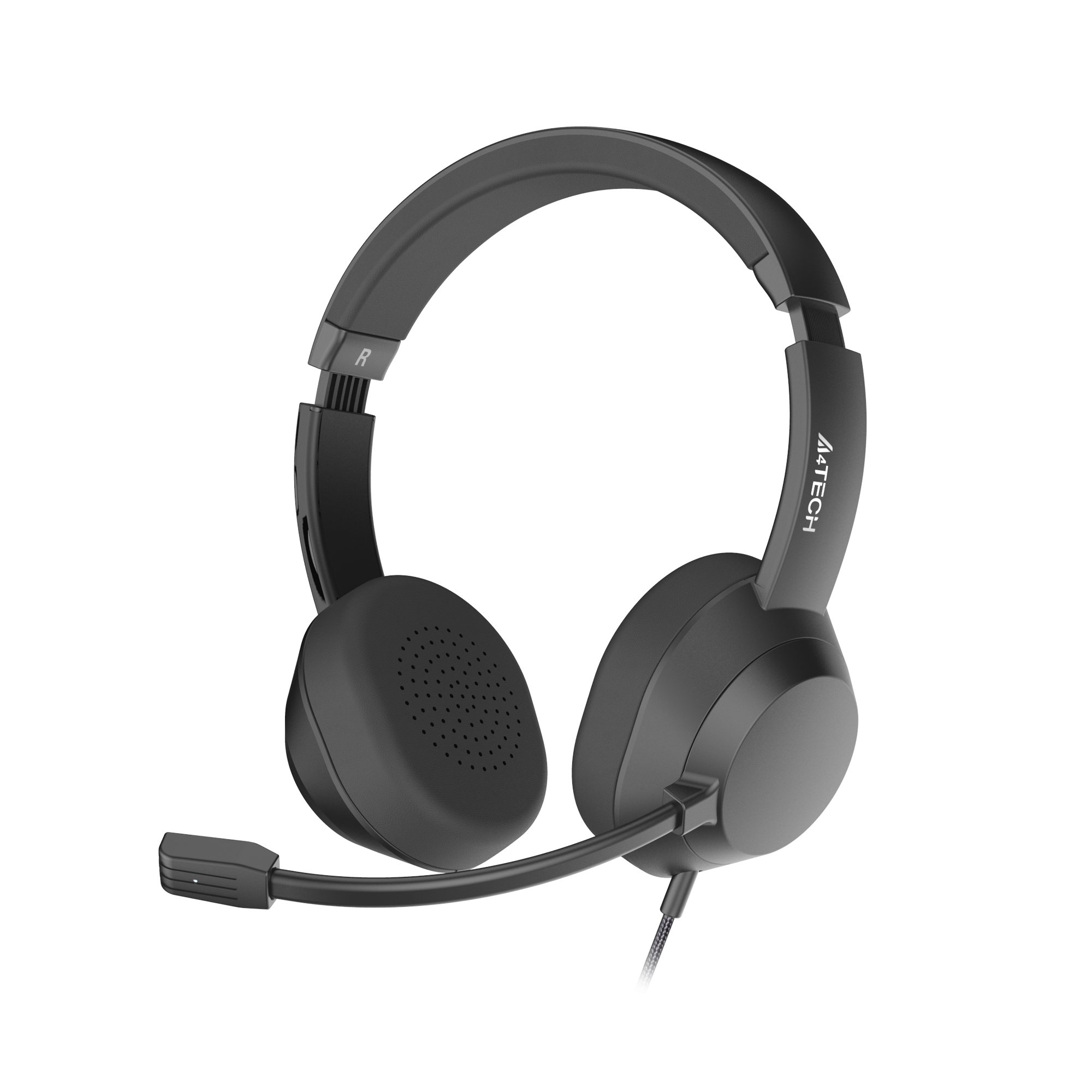 А4TECH  FSTYLER FH150U HEADPHONES WITH MICROPHONE USB, NOISE CANCELLING, LIGHTWEIGHT, BLACK