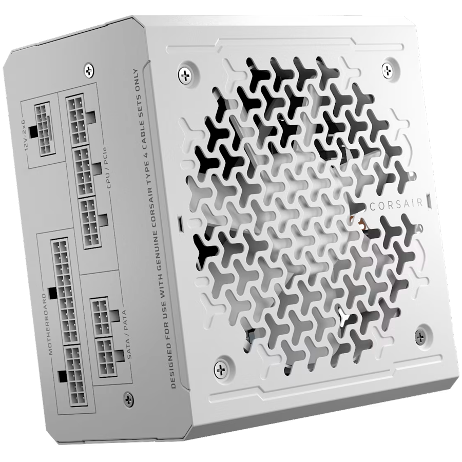 POWER SUPPLY CORSAIR RM750E WHITE 750W 80+ GOLD ATX 3.1, FULLY MODULAR