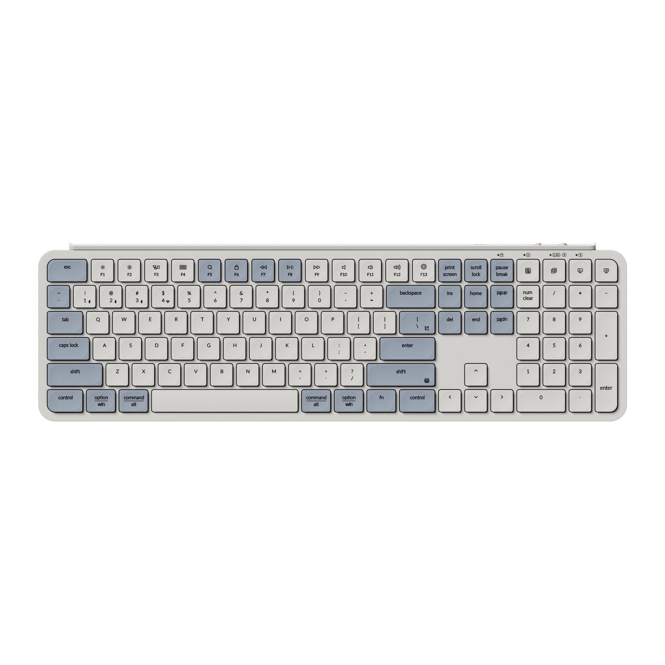 WIRELESS KEYBOARD KEYCHRON B6 PRO ULTRA-SLIM RETRO BLUE
