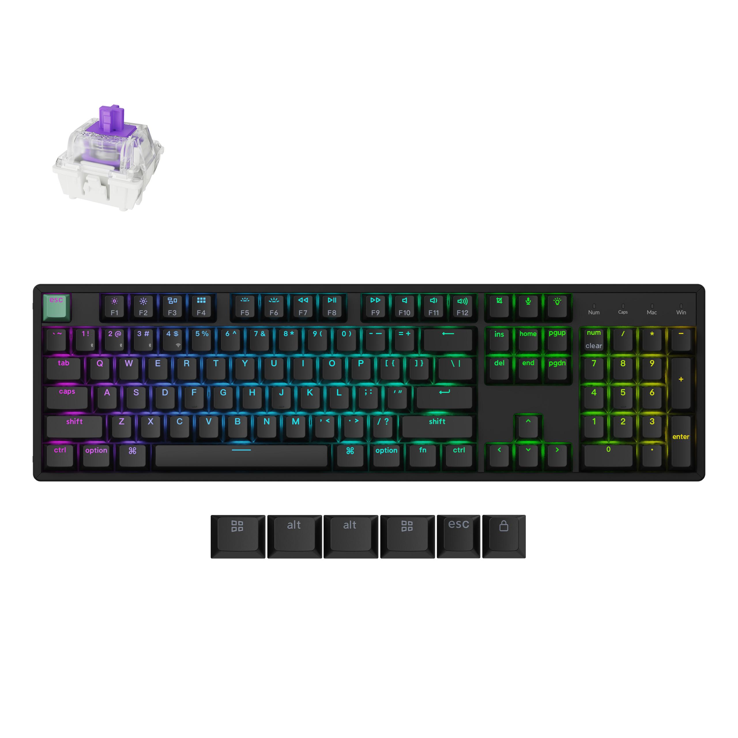 WIRELESS MECHANICAL KEYBOARD KEYCHRON K10 HE MAGNETIC SWITCH STANDARD EDITION