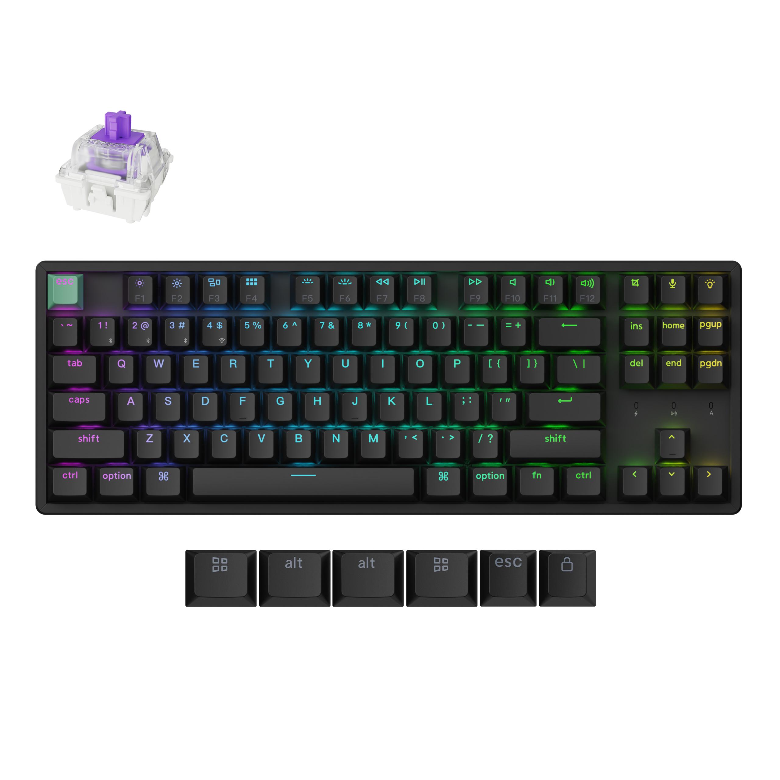 WIRELESS MECHANICAL KEYBOARD KEYCHRON K8 HE MAGNETIC SWITCH STANDARD EDITION