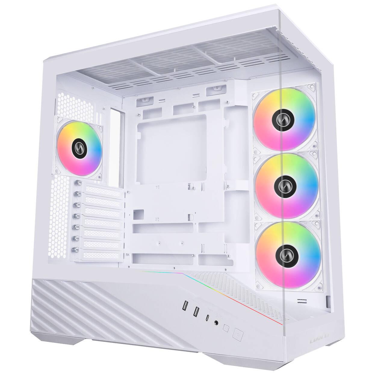 CASE LIAN LI VECTOR V100 ARGB MID-TOWER, TEMPERED GLASS WHITE