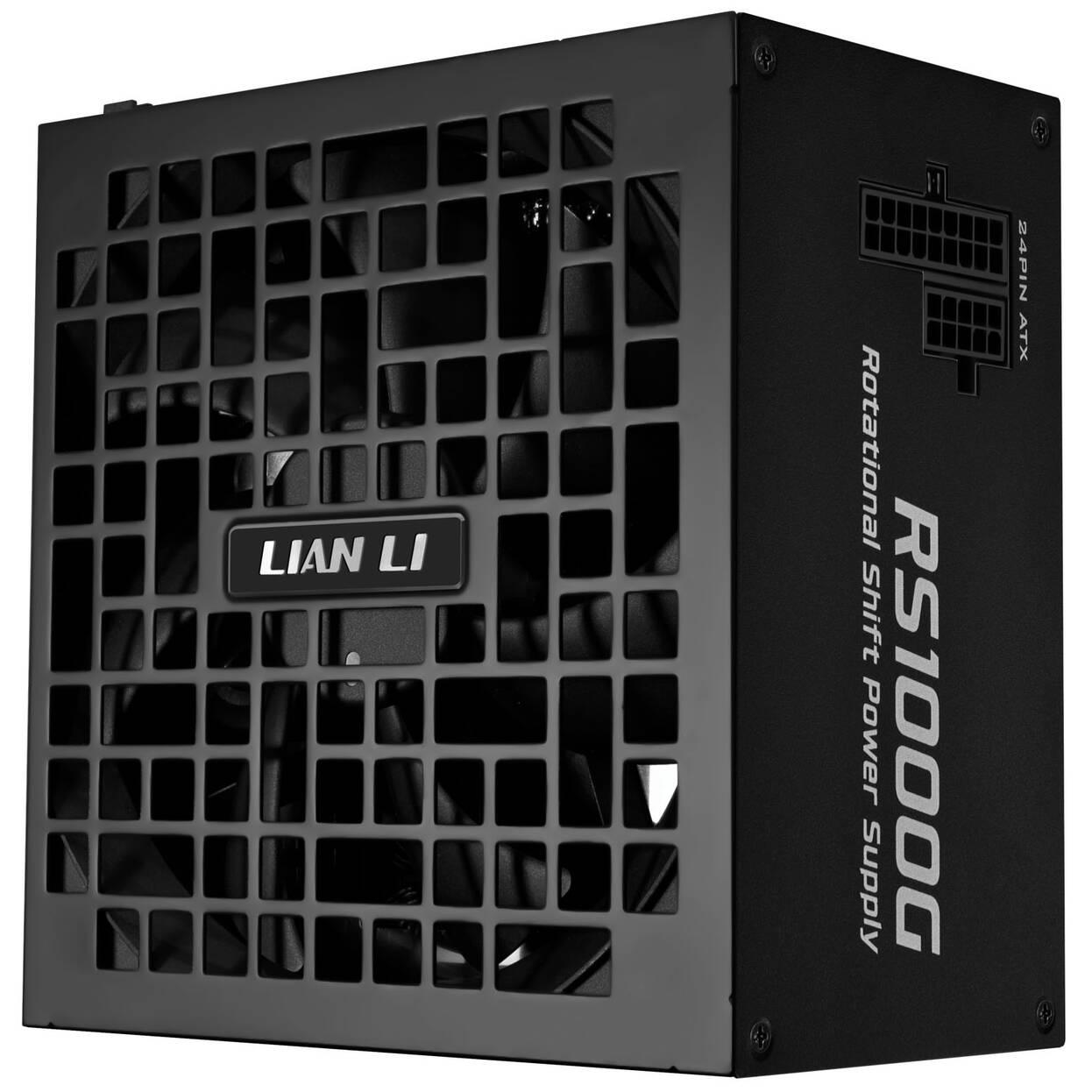 POWER SUPPLY LIAN LI RS 1000W 80+ GOLD PCIE 5.1, ATX 3.1, RS HUB BLACK