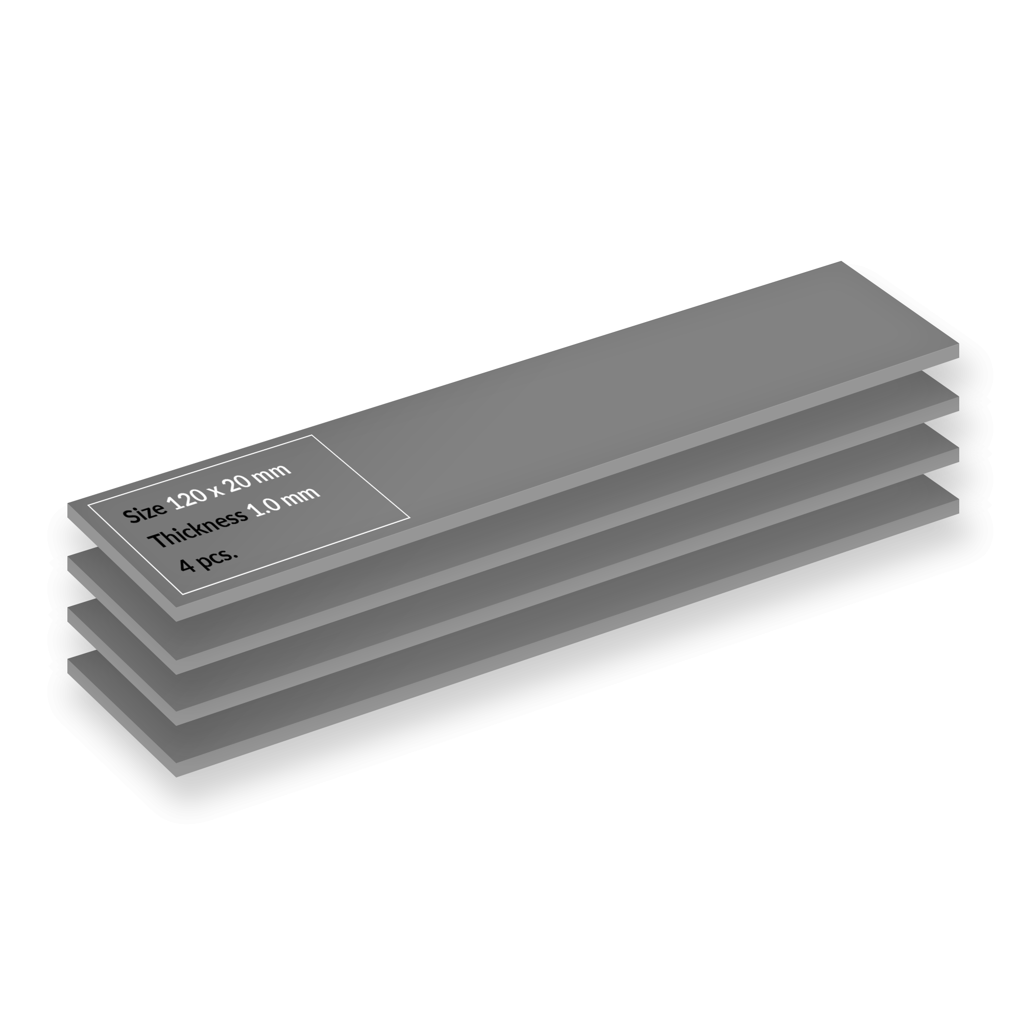 PREMIUM PERFORMANCE THERMAL PAD ARCTIC TP-4 120X20X1.0 MM 4-PACK